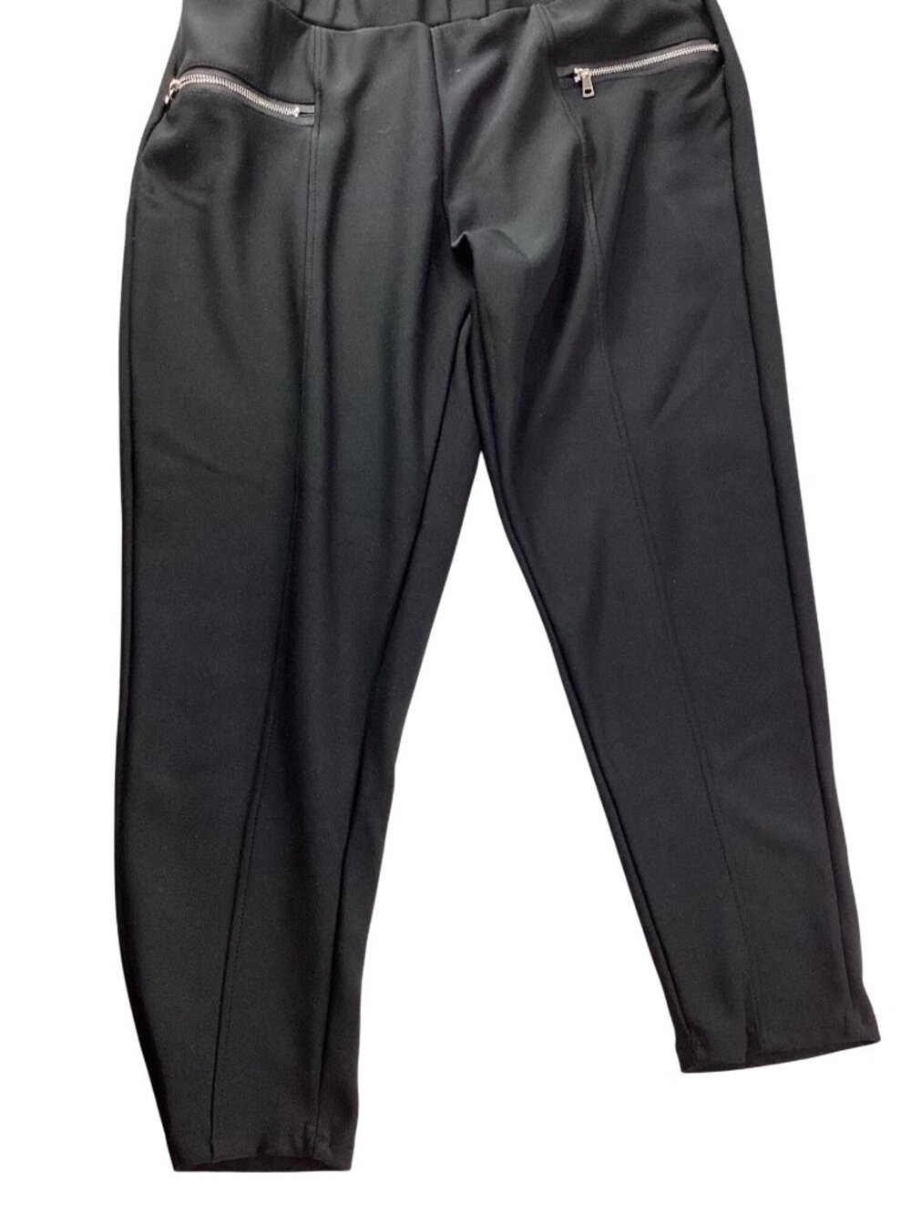 Maze Collection Black Stretch Athletic Pants*Faux Zip Pockets*Plus Size PXL*EUC